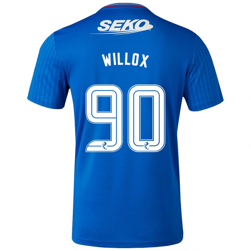 Kinderen Kieron Willox #90 Blauw Thuisshirt Thuistenue 2023/24 T-Shirt