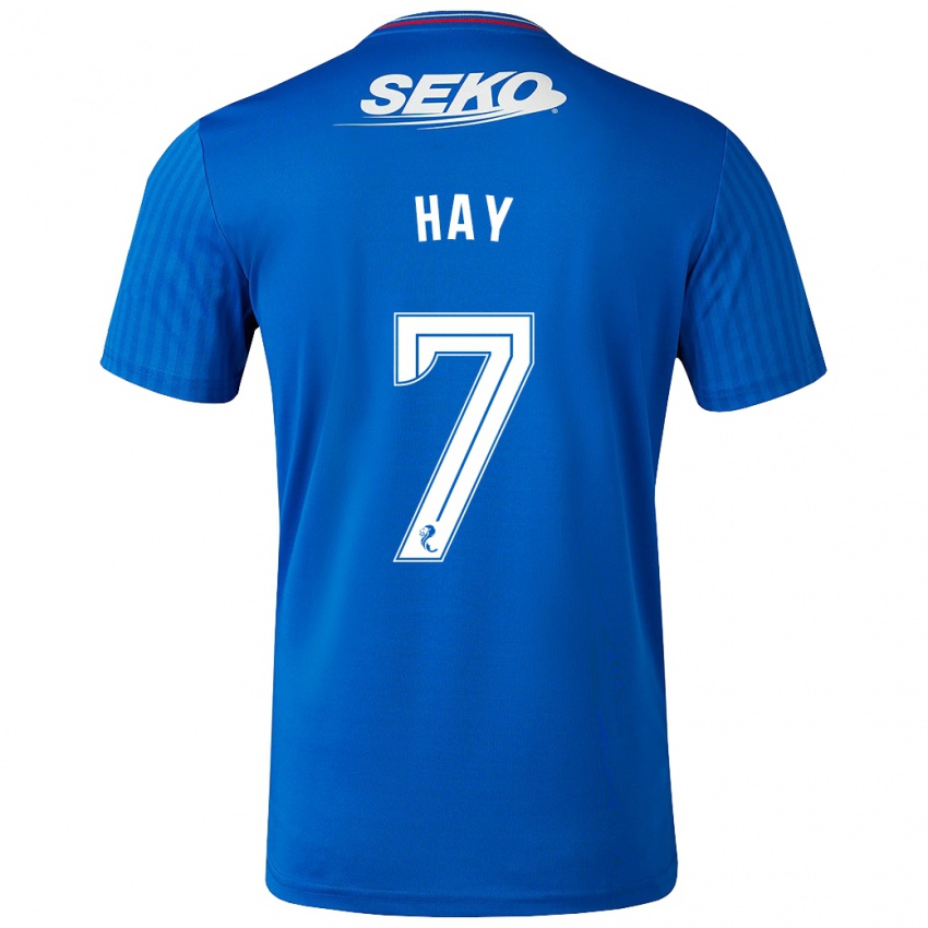 Kinderen Brogan Hay #7 Blauw Thuisshirt Thuistenue 2023/24 T-Shirt