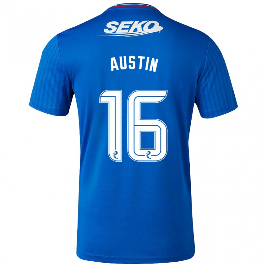 Kinderen Eilidh Austin #16 Blauw Thuisshirt Thuistenue 2023/24 T-Shirt