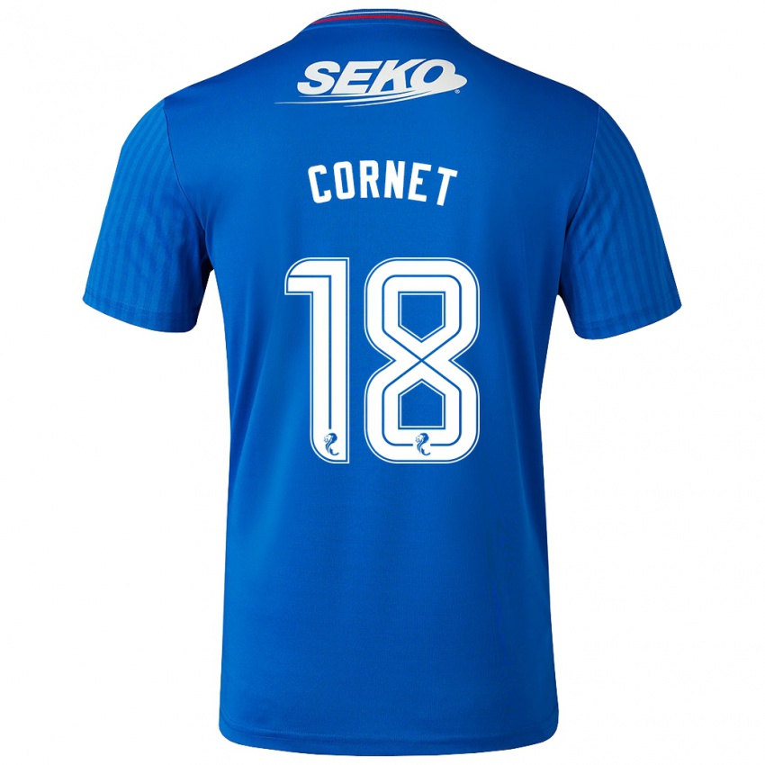 Kinderen Chelsea Cornet #18 Blauw Thuisshirt Thuistenue 2023/24 T-Shirt