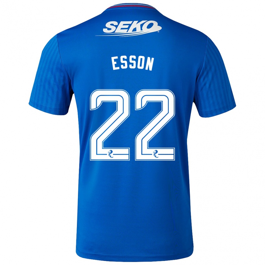 Kinderen Victoria Esson #22 Blauw Thuisshirt Thuistenue 2023/24 T-Shirt