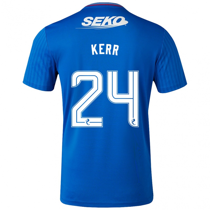 Kinderen Samantha Mary Kerr #24 Blauw Thuisshirt Thuistenue 2023/24 T-Shirt