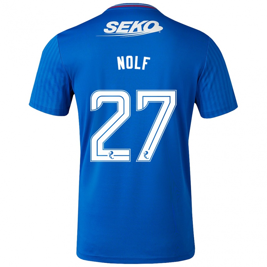 Kinderen Madeline Nolf #27 Blauw Thuisshirt Thuistenue 2023/24 T-Shirt