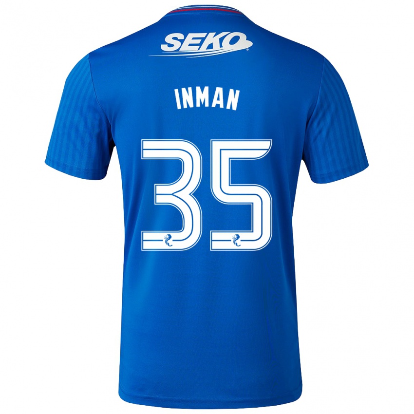 Kinderen Lucy Inman #35 Blauw Thuisshirt Thuistenue 2023/24 T-Shirt