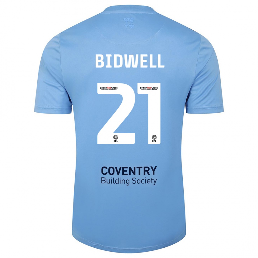 Kinderen Jake Bidwell #21 Hemelsblauw Thuisshirt Thuistenue 2023/24 T-Shirt