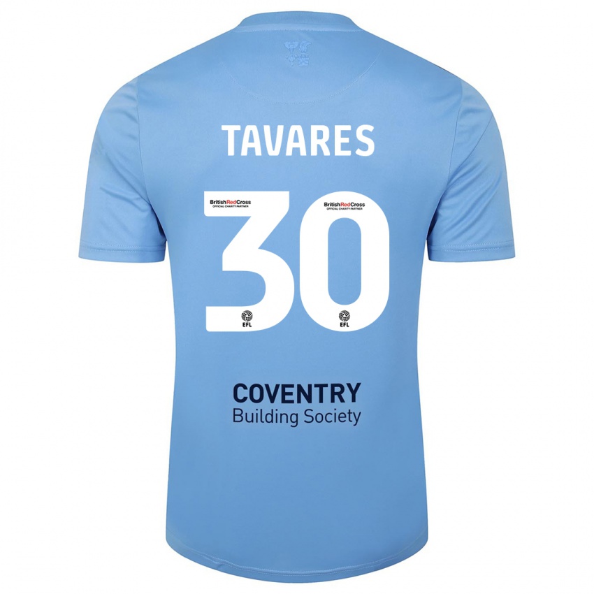 Kinderen Fábio Tavares #30 Hemelsblauw Thuisshirt Thuistenue 2023/24 T-Shirt