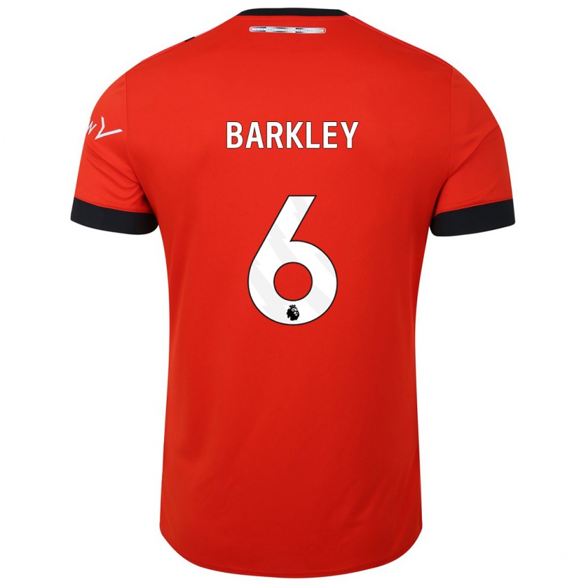 Kinderen Ross Barkley #6 Rood Thuisshirt Thuistenue 2023/24 T-Shirt