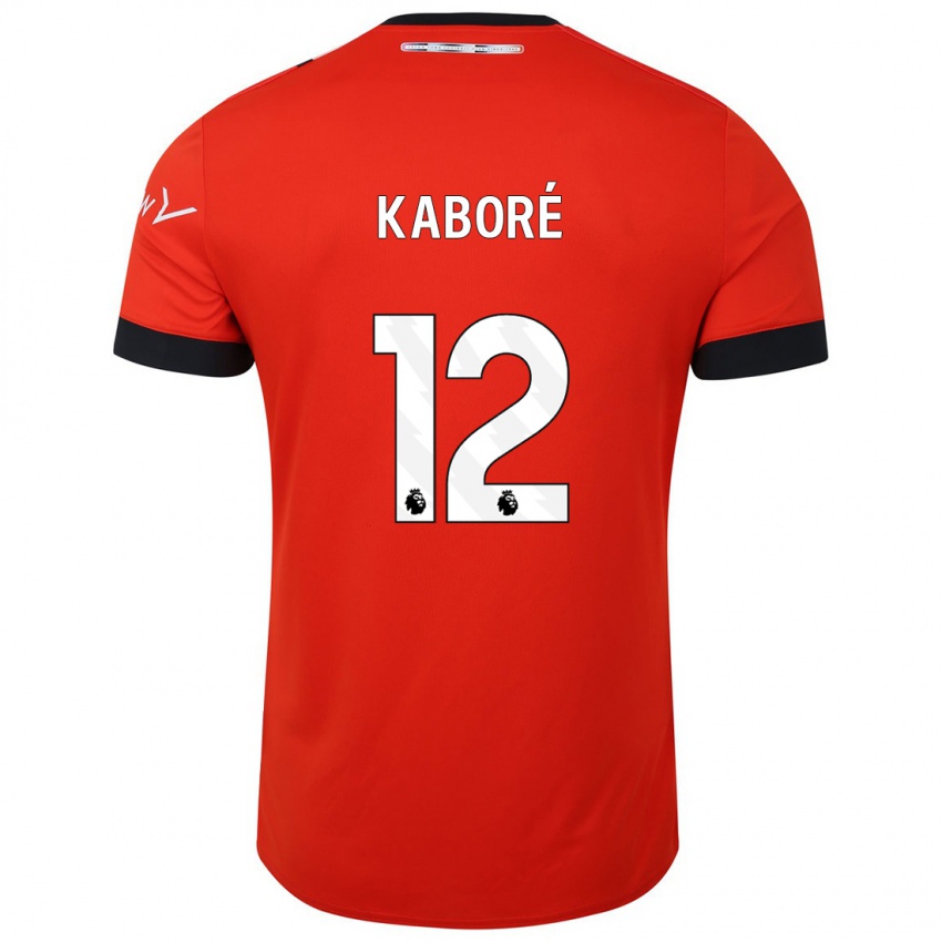 Kinderen Issa Kabore #12 Rood Thuisshirt Thuistenue 2023/24 T-Shirt