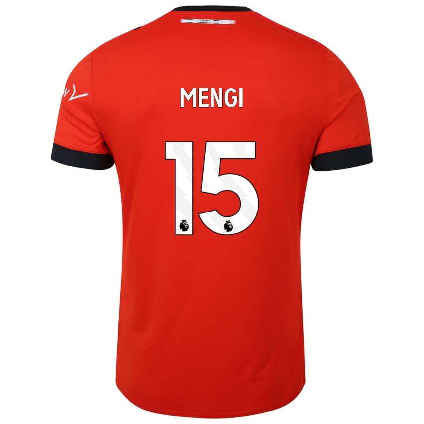 Kinderen Teden Mengi #15 Rood Thuisshirt Thuistenue 2023/24 T-Shirt