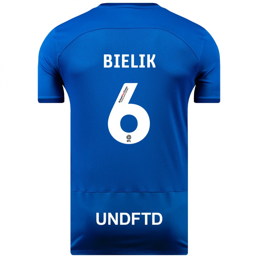 Kinderen Krystian Bielik #6 Blauw Thuisshirt Thuistenue 2023/24 T-Shirt