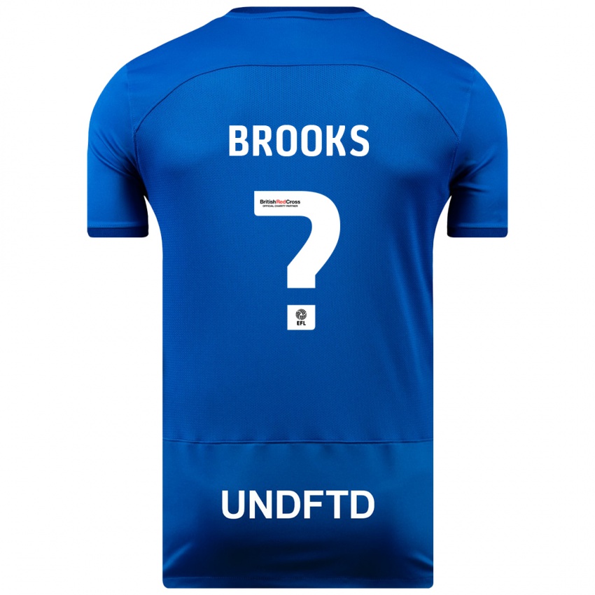 Kinderen Kobi Brooks #0 Blauw Thuisshirt Thuistenue 2023/24 T-Shirt