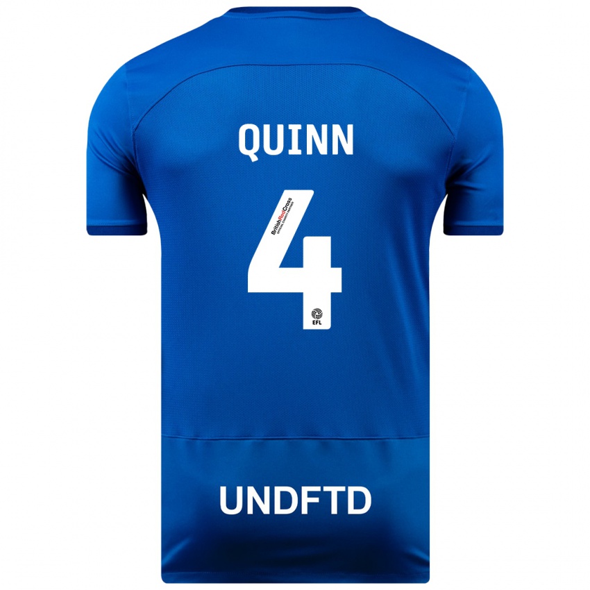 Kinderen Louise Catherine Quinn #4 Blauw Thuisshirt Thuistenue 2023/24 T-Shirt