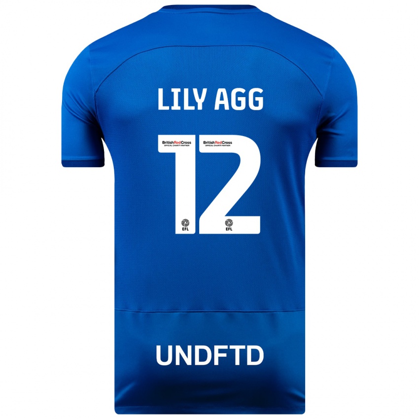 Kinderen Lily Agg #12 Blauw Thuisshirt Thuistenue 2023/24 T-Shirt