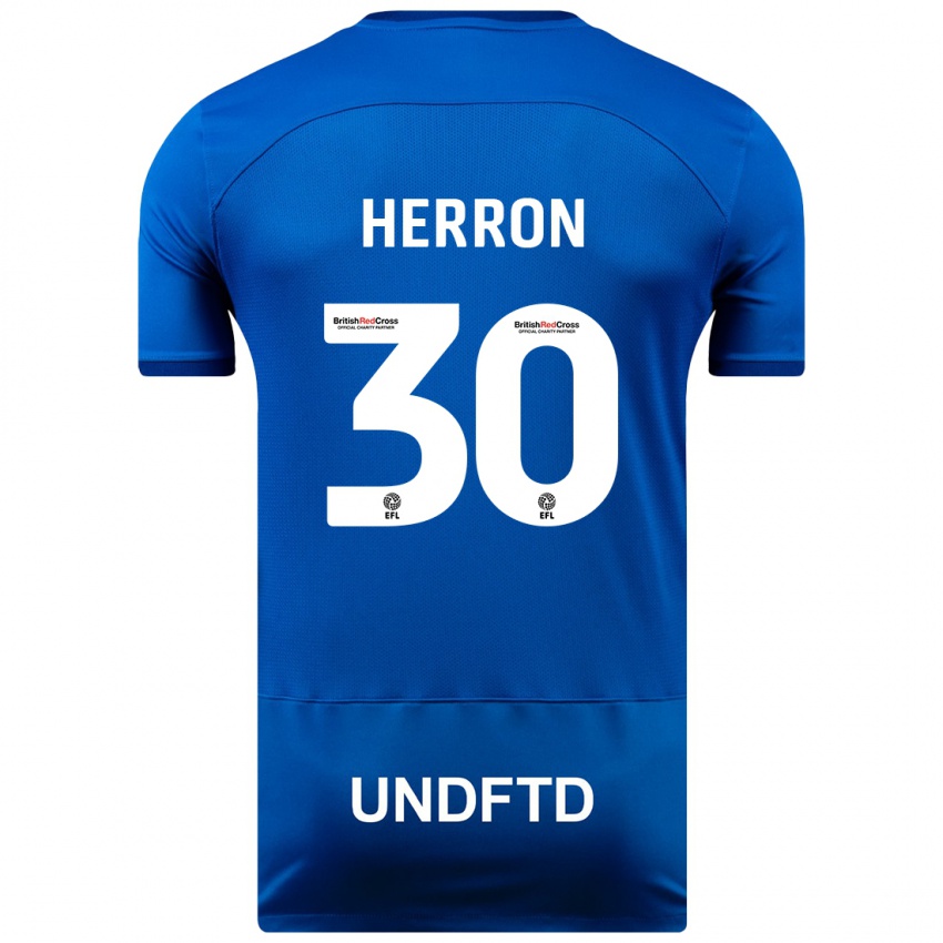 Kinderen Neve Herron #30 Blauw Thuisshirt Thuistenue 2023/24 T-Shirt