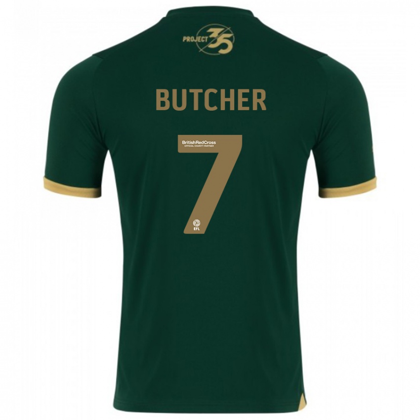 Kinderen Matt Butcher #7 Groente Thuisshirt Thuistenue 2023/24 T-Shirt