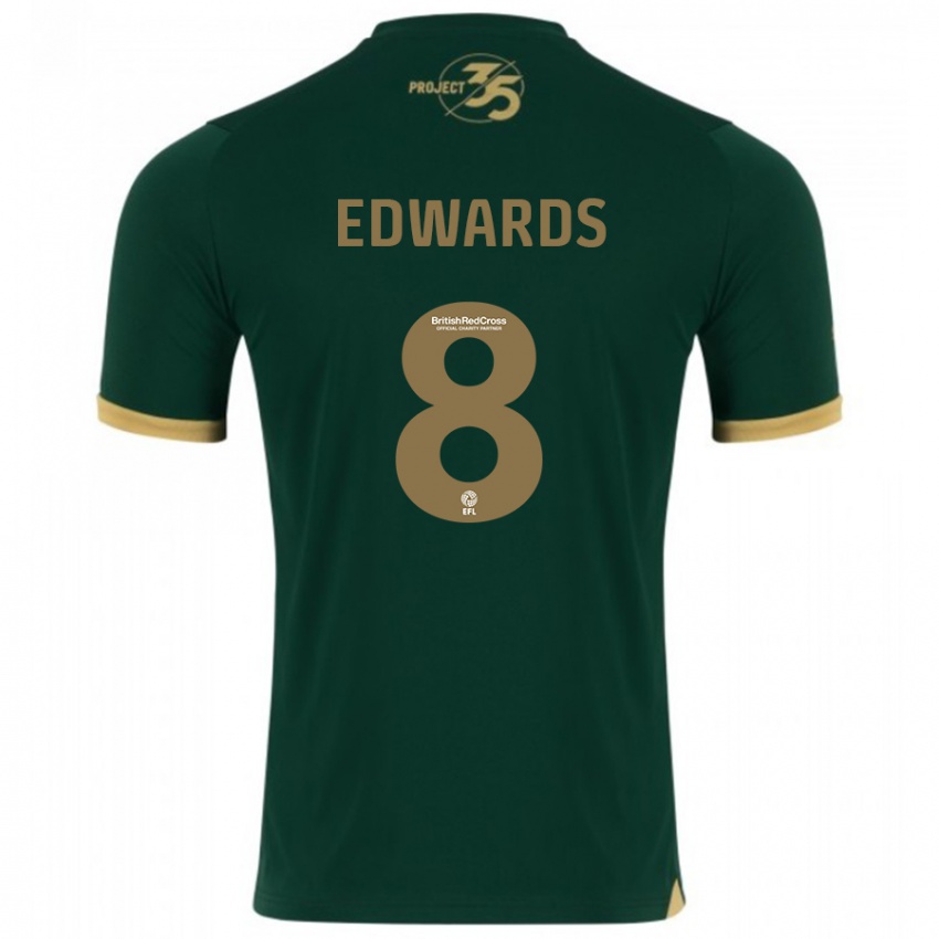 Kinderen Joe Edwards #8 Groente Thuisshirt Thuistenue 2023/24 T-Shirt