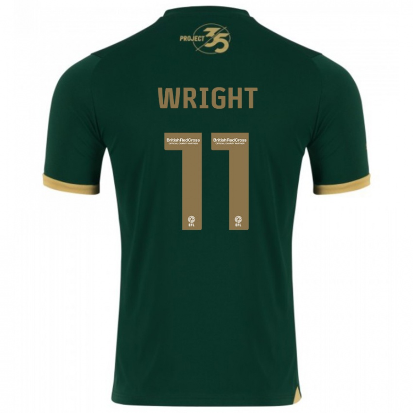 Kinderen Callum Wright #11 Groente Thuisshirt Thuistenue 2023/24 T-Shirt