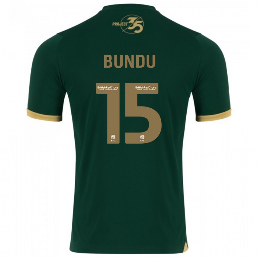 Kinderen Mustapha Bundu #15 Groente Thuisshirt Thuistenue 2023/24 T-Shirt