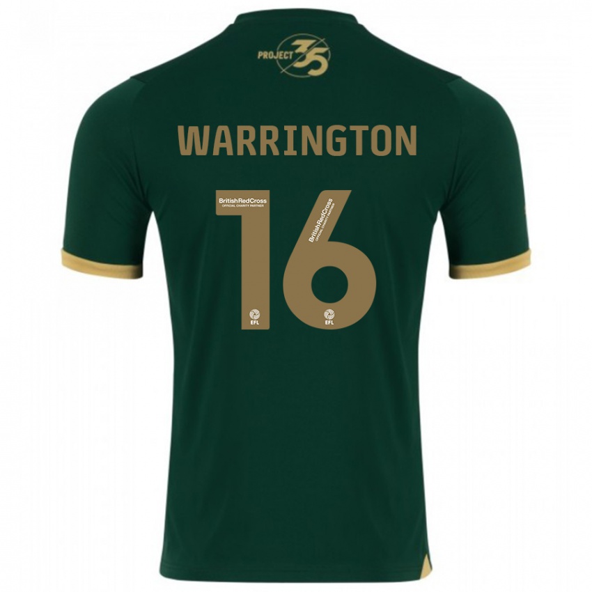 Kinderen Lewis Warrington #16 Groente Thuisshirt Thuistenue 2023/24 T-Shirt