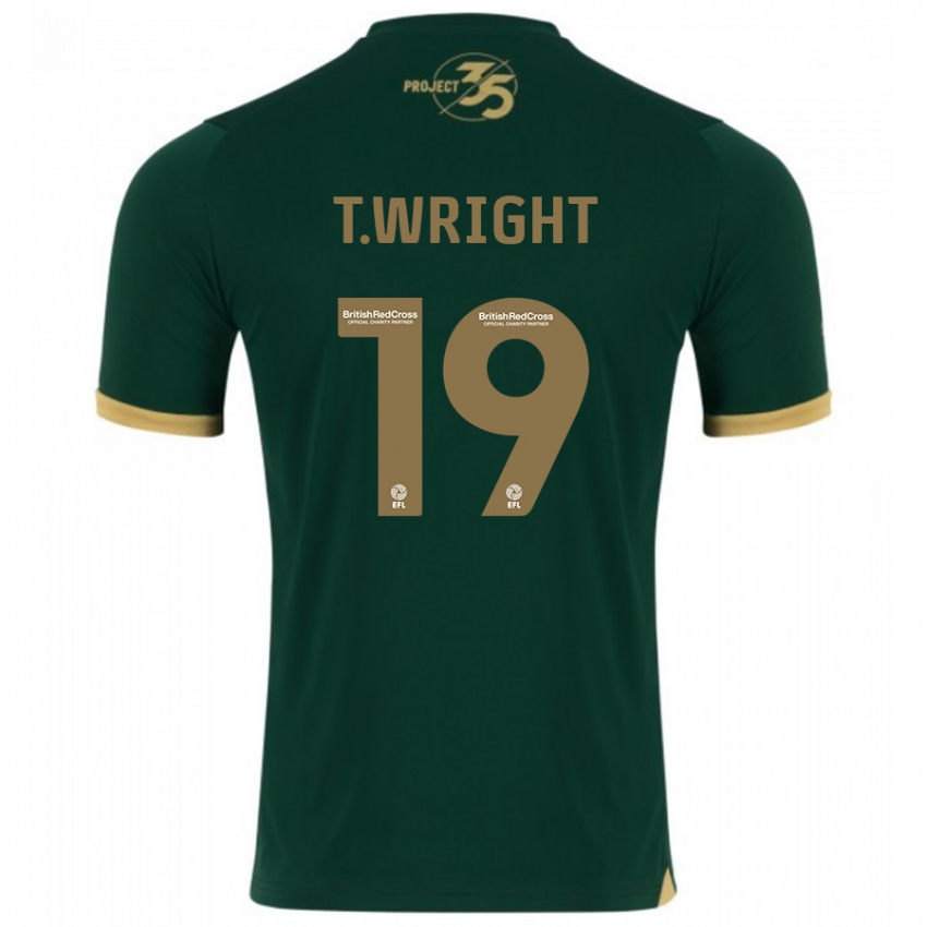 Kinderen Tyreik Wright #19 Groente Thuisshirt Thuistenue 2023/24 T-Shirt