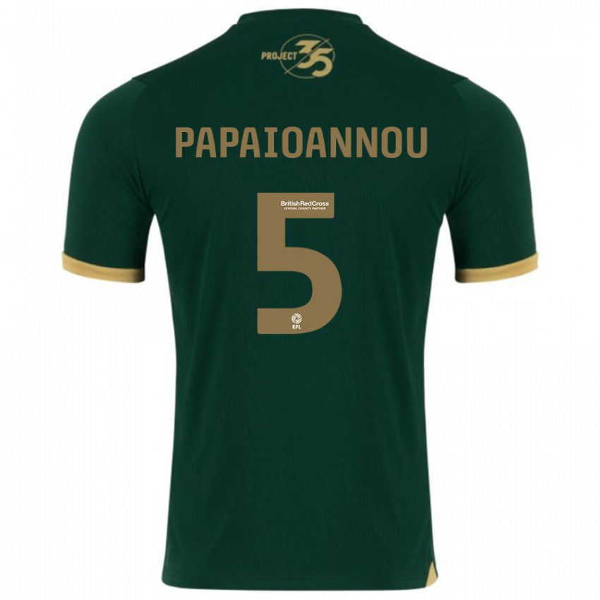Kinderen Panagiota Papaioannou #5 Groente Thuisshirt Thuistenue 2023/24 T-Shirt