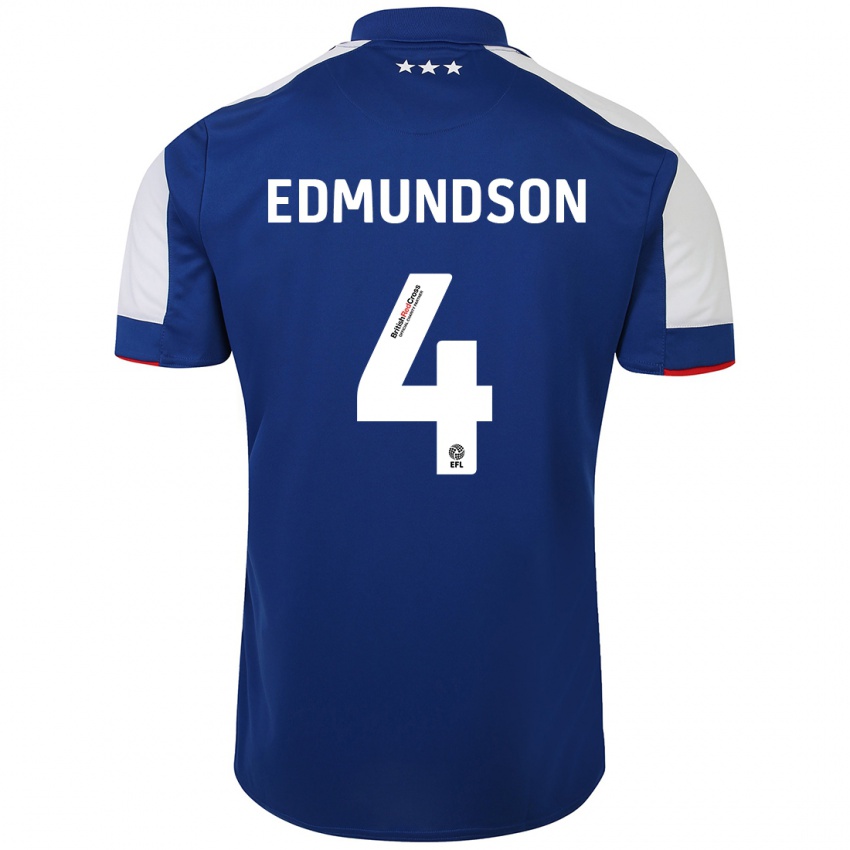 Kinderen George Edmundson #4 Blauw Thuisshirt Thuistenue 2023/24 T-Shirt