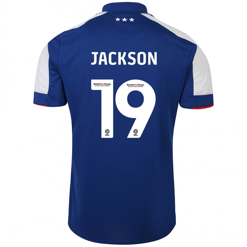 Kinderen Kayden Jackson #19 Blauw Thuisshirt Thuistenue 2023/24 T-Shirt