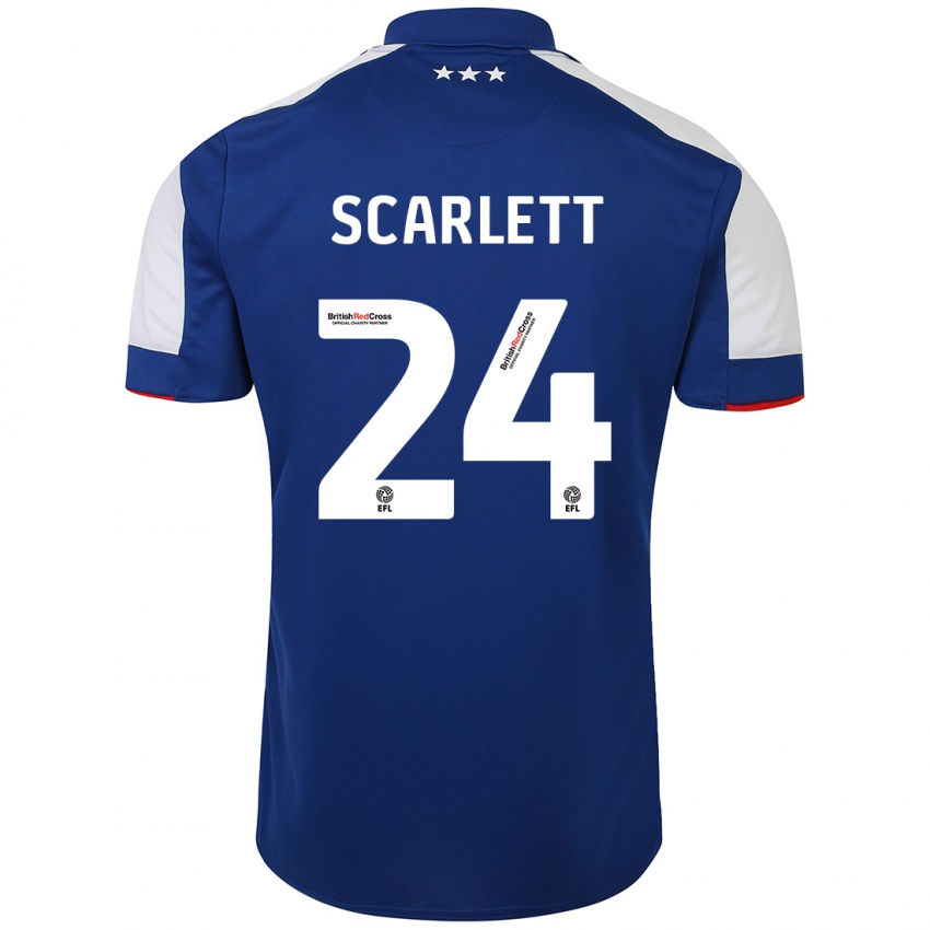 Kinderen Dane Scarlett #24 Blauw Thuisshirt Thuistenue 2023/24 T-Shirt