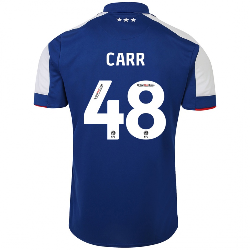 Kinderen Ryan Carr #48 Blauw Thuisshirt Thuistenue 2023/24 T-Shirt