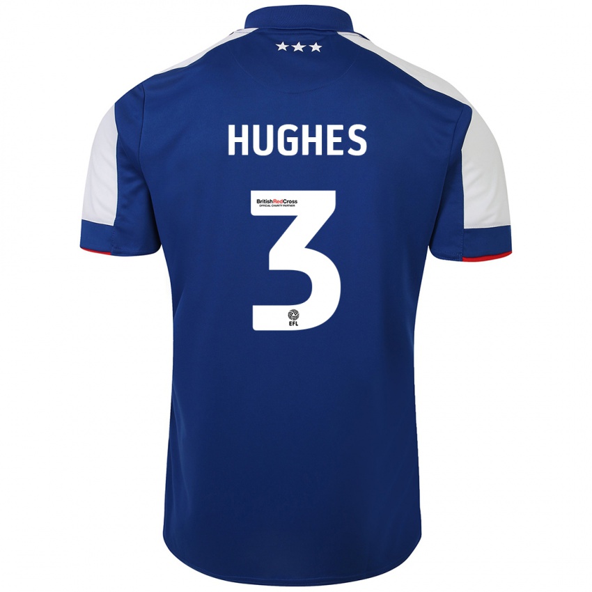 Kinderen Summer Hughes #3 Blauw Thuisshirt Thuistenue 2023/24 T-Shirt