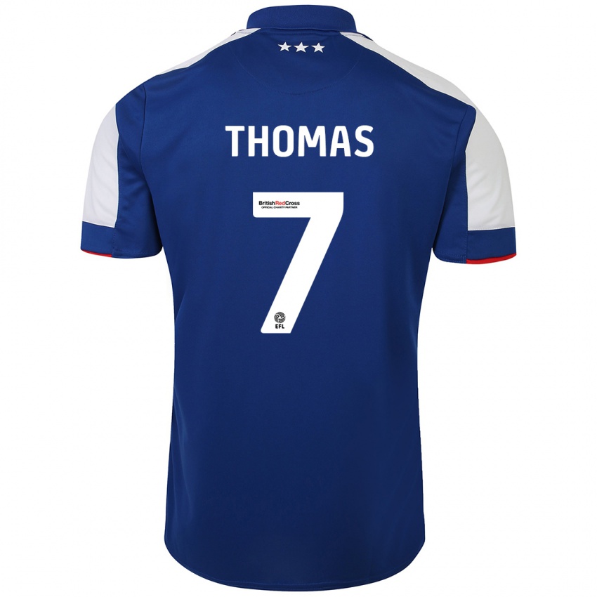 Kinderen Natasha Thomas #7 Blauw Thuisshirt Thuistenue 2023/24 T-Shirt