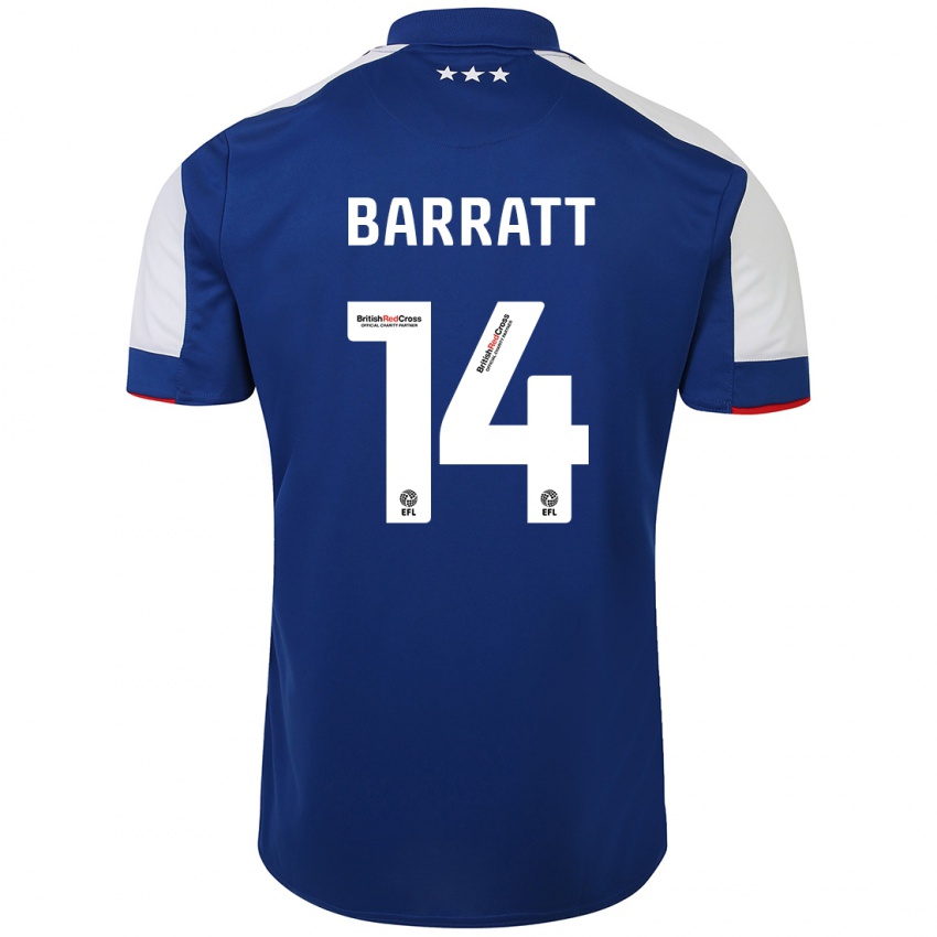 Kinderen Zoe Barratt #14 Blauw Thuisshirt Thuistenue 2023/24 T-Shirt