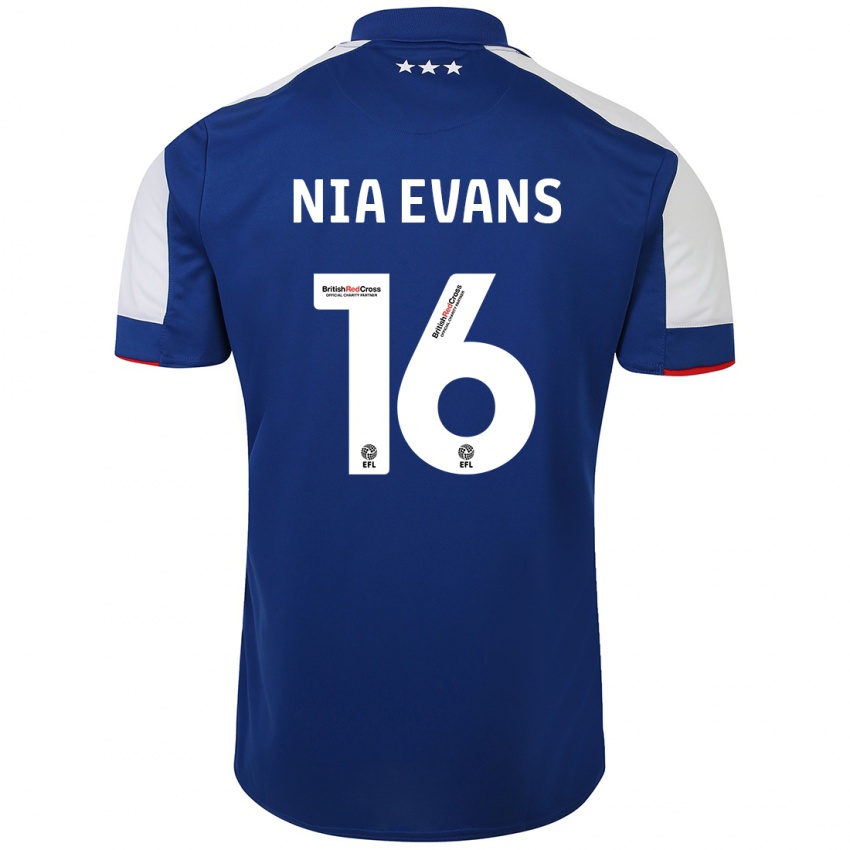 Kinderen Nia Evans #16 Blauw Thuisshirt Thuistenue 2023/24 T-Shirt