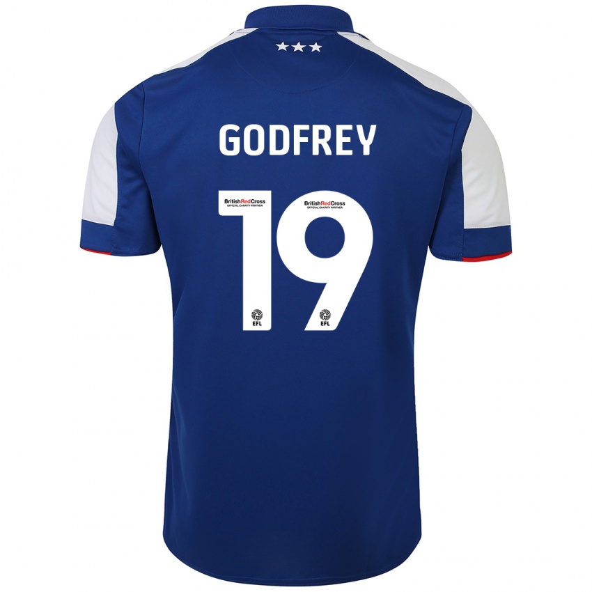 Kinderen Freya Godfrey #19 Blauw Thuisshirt Thuistenue 2023/24 T-Shirt