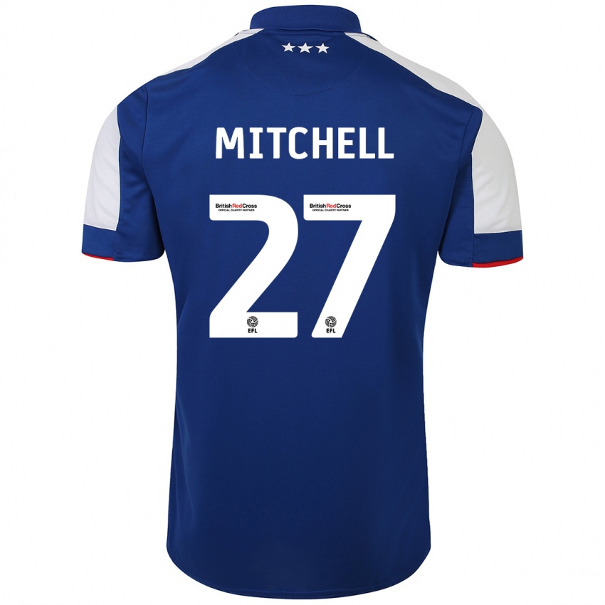 Kinderen Leah Mitchell #27 Blauw Thuisshirt Thuistenue 2023/24 T-Shirt