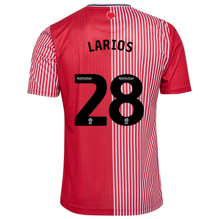 Kinderen Juan Larios #28 Rood Thuisshirt Thuistenue 2023/24 T-Shirt