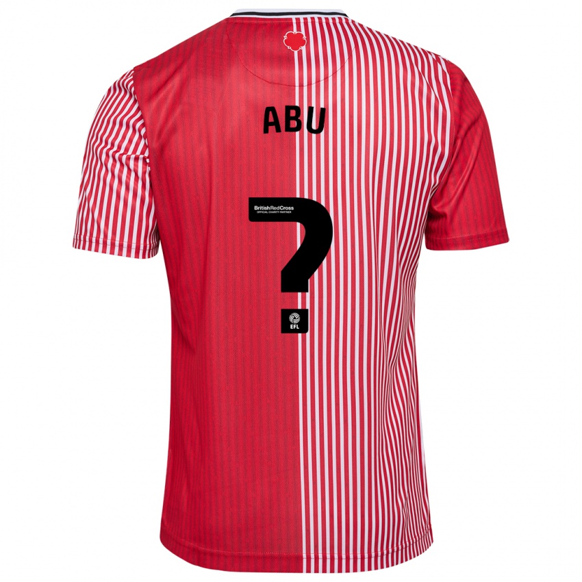 Kinderen Derrick Abu #0 Rood Thuisshirt Thuistenue 2023/24 T-Shirt