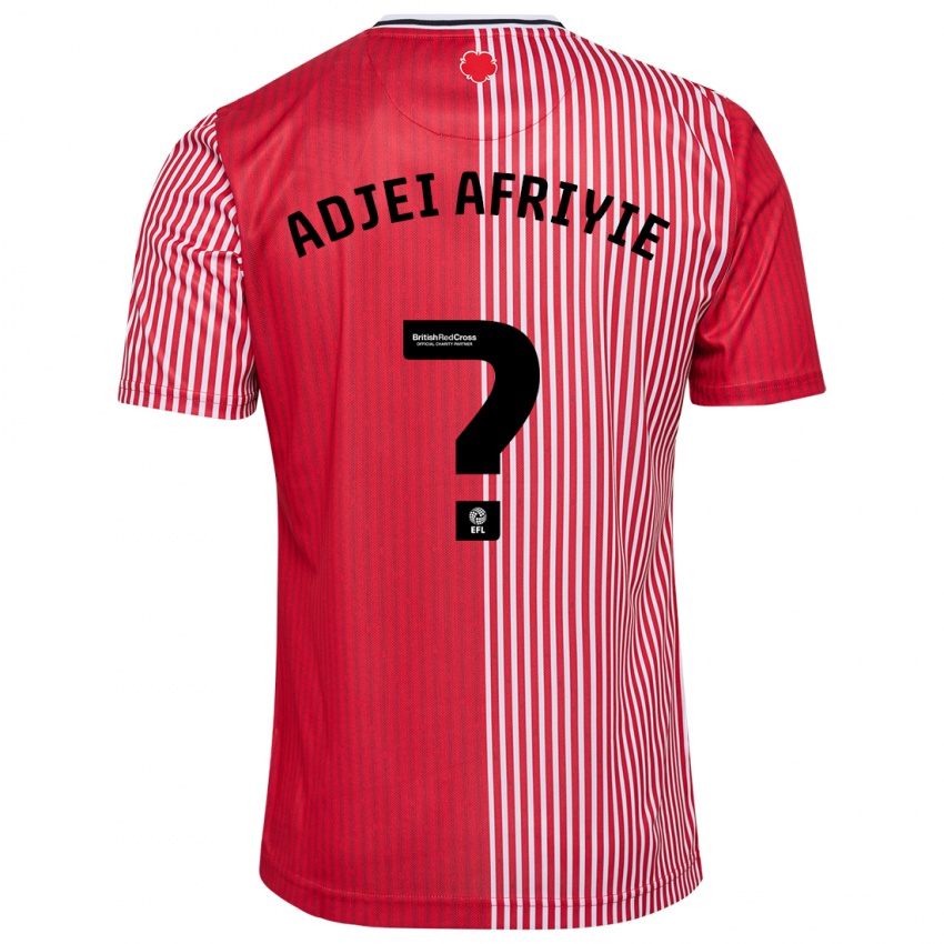 Kinderen Hansel Adjei-Afriyie #0 Rood Thuisshirt Thuistenue 2023/24 T-Shirt