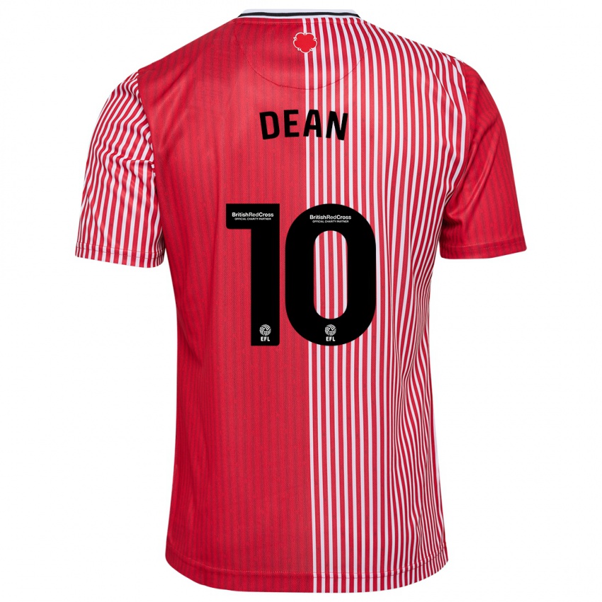 Kinderen Rianna Dean #10 Rood Thuisshirt Thuistenue 2023/24 T-Shirt