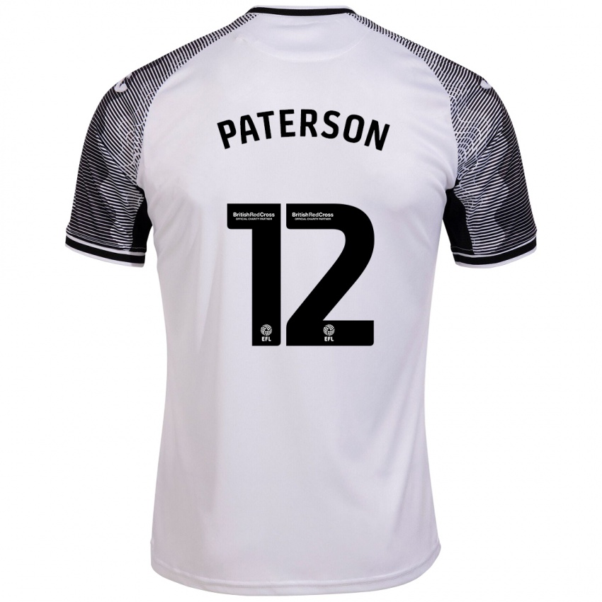 Kinderen Jamie Paterson #12 Wit Thuisshirt Thuistenue 2023/24 T-Shirt