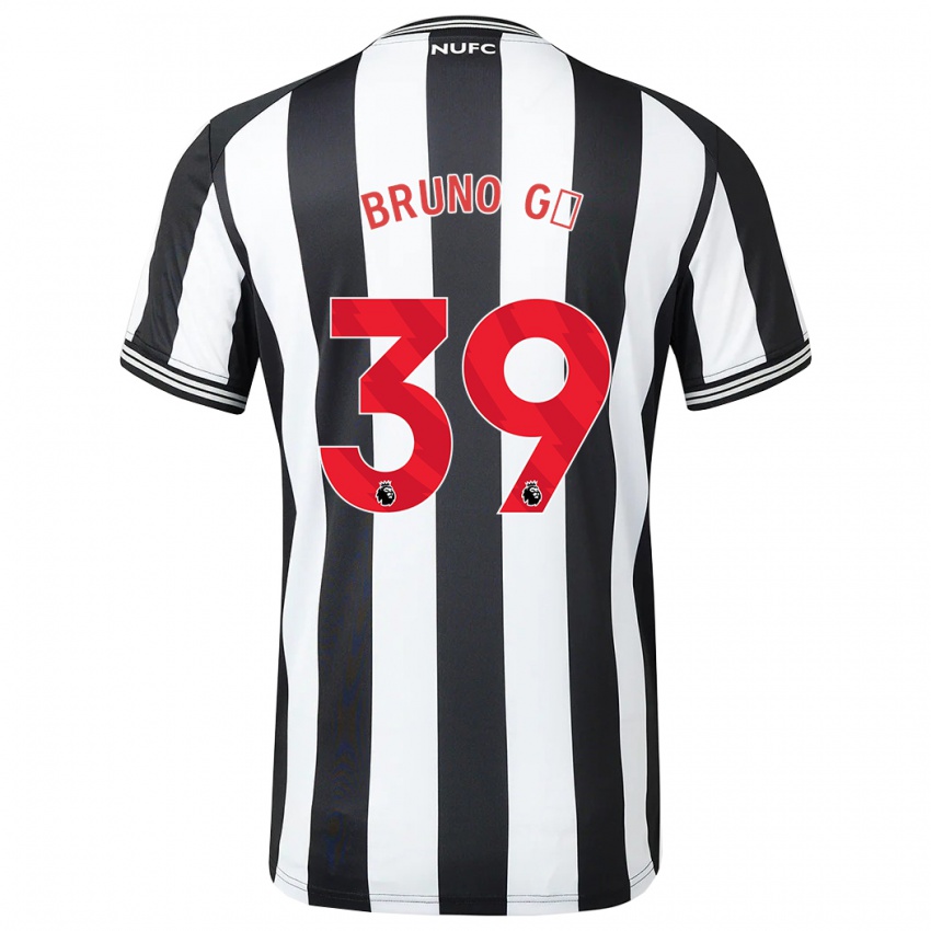 Kinderen Bruno Guimaraes #39 Zwart Wit Thuisshirt Thuistenue 2023/24 T-Shirt