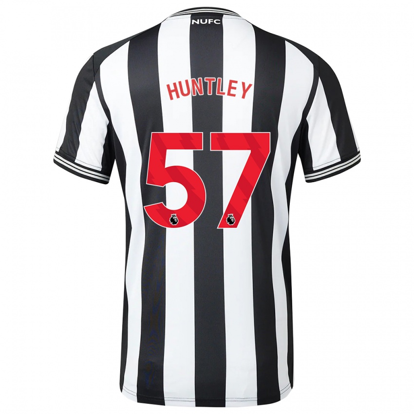 Kinderen James Huntley #57 Zwart Wit Thuisshirt Thuistenue 2023/24 T-Shirt