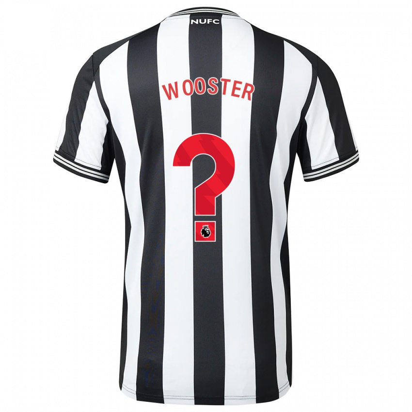 Kinderen Kacey Wooster #0 Zwart Wit Thuisshirt Thuistenue 2023/24 T-Shirt