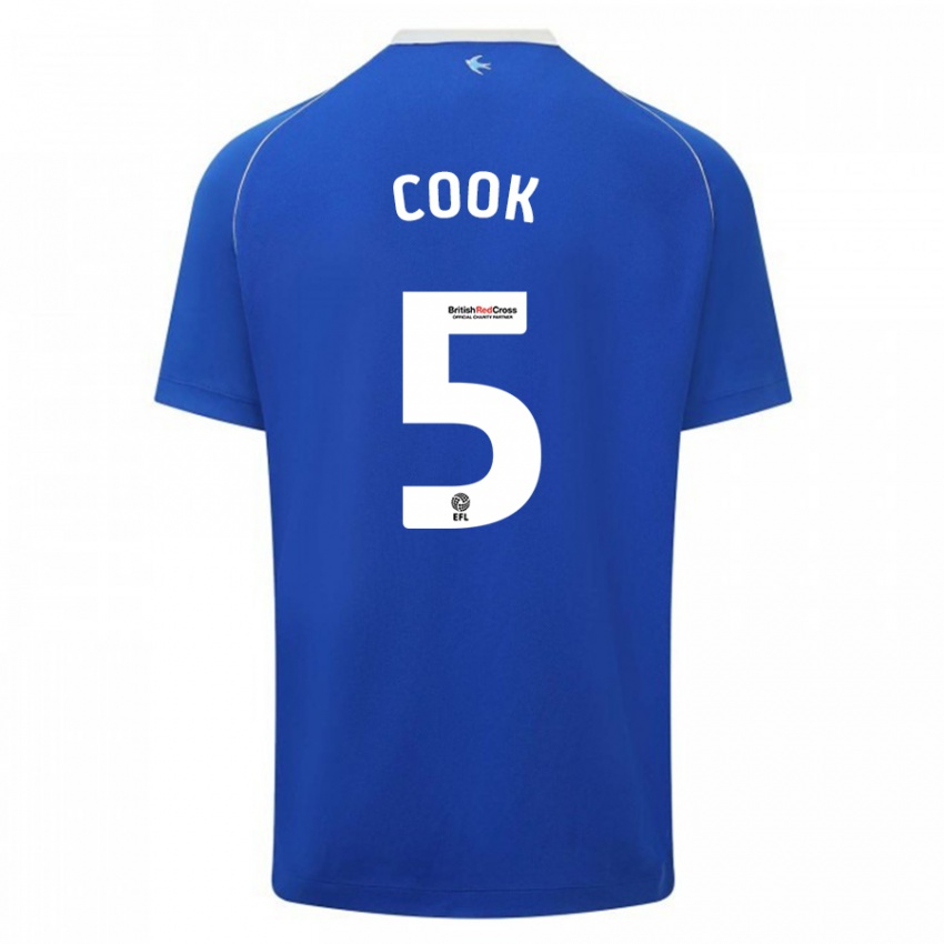 Kinderen Freddie Cook #5 Blauw Thuisshirt Thuistenue 2023/24 T-Shirt