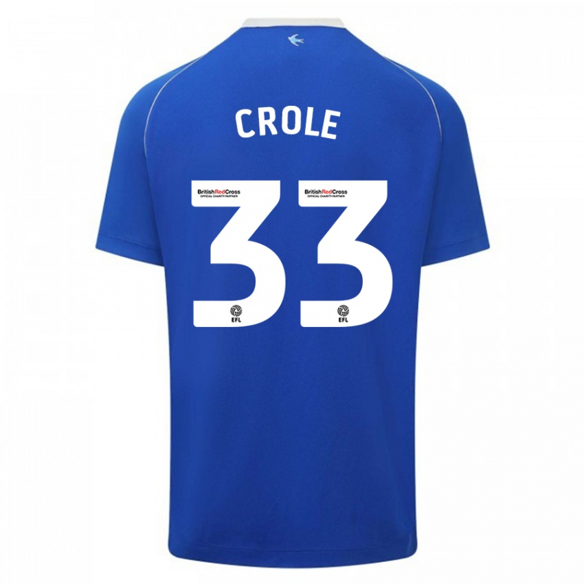 Kinderen James Crole #33 Blauw Thuisshirt Thuistenue 2023/24 T-Shirt