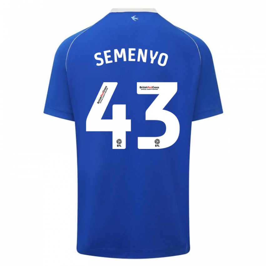 Kinderen Jai Semenyo #43 Blauw Thuisshirt Thuistenue 2023/24 T-Shirt