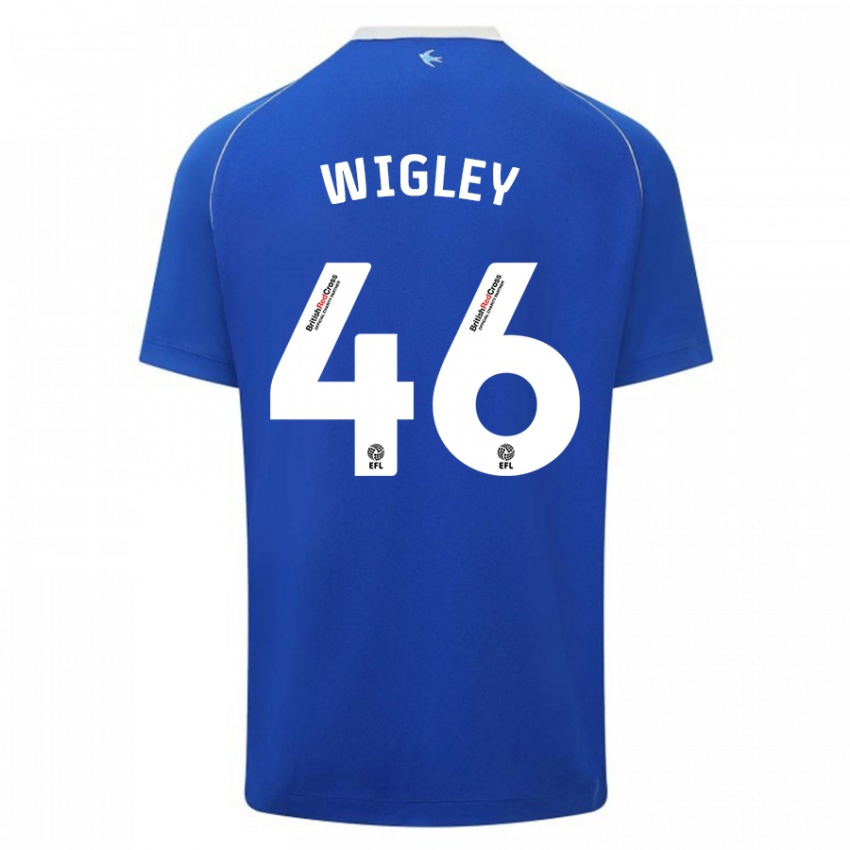 Kinderen Morgan Wigley #46 Blauw Thuisshirt Thuistenue 2023/24 T-Shirt