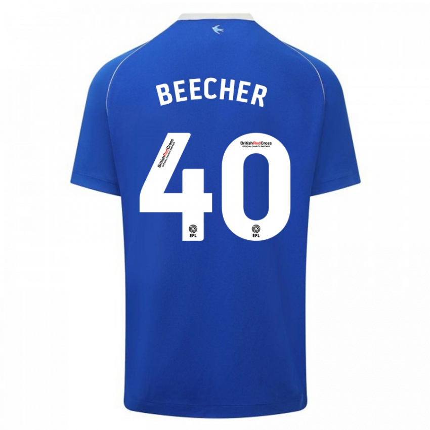 Kinderen Josh Beecher #40 Blauw Thuisshirt Thuistenue 2023/24 T-Shirt