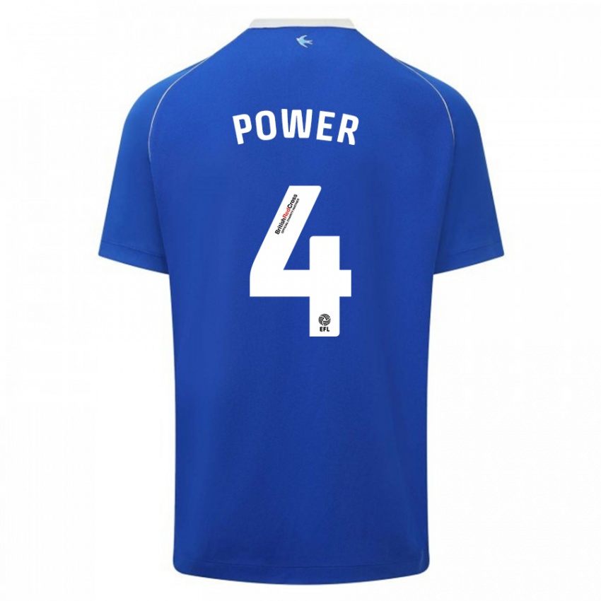 Kinderen Hannah Power #4 Blauw Thuisshirt Thuistenue 2023/24 T-Shirt