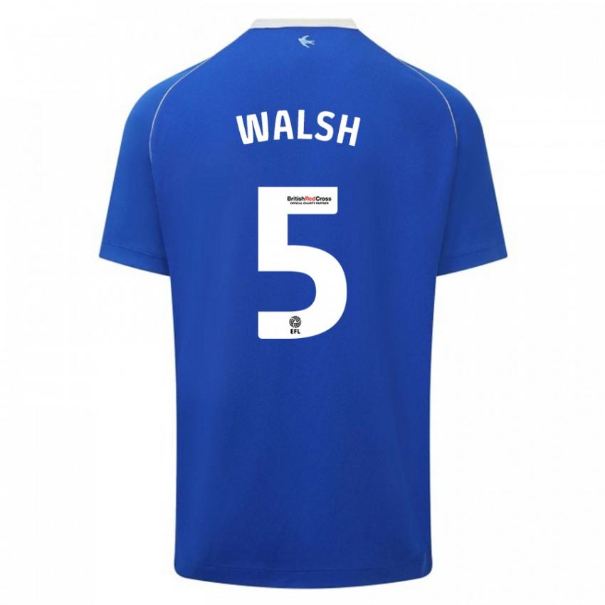 Kinderen Siobhan Walsh #5 Blauw Thuisshirt Thuistenue 2023/24 T-Shirt